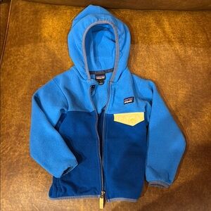 Patagonia Blue Micro D Snap-T Hoodie 3T